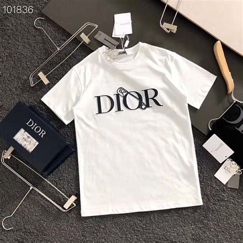 dior white tee|Dior men shirts.